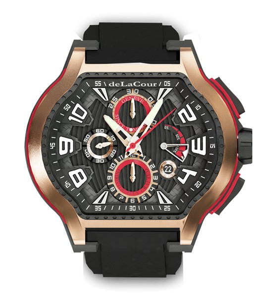 Replica DeLaCour City Ego Episode Ti/PVD/Rose Gold WATP0079-1419 Replica Watch